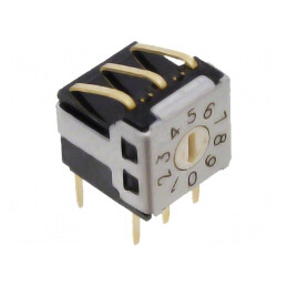 Întrerupător codificare DEC/BCD 10 Poz THT Rizol 100MΩ | Electronic-mag.ro | Componente Electronice