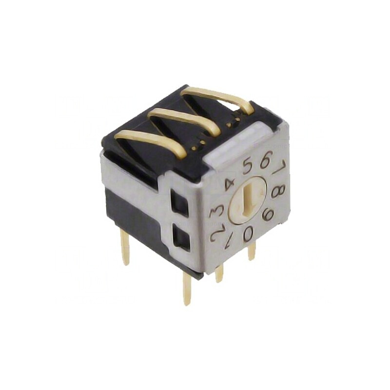 Întrerupător codificare DEC/BCD 10 Poz THT Rizol 100MΩ | Electronic-mag.ro | Componente Electronice