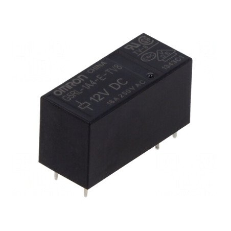 Releu Electromagnetic 12VDC 16A 250VAC PCB | Electronic-mag.ro | Componente Electronice