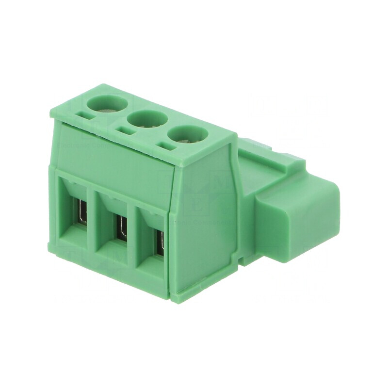 Regletă de conexiuni 5,08mm 3 piste drept mufă | Electronic-mag.ro | Componente Electronice