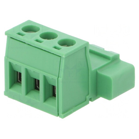 Regletă de conexiuni 5,08mm 3 piste drept mufă | Electronic-mag.ro | Componente Electronice