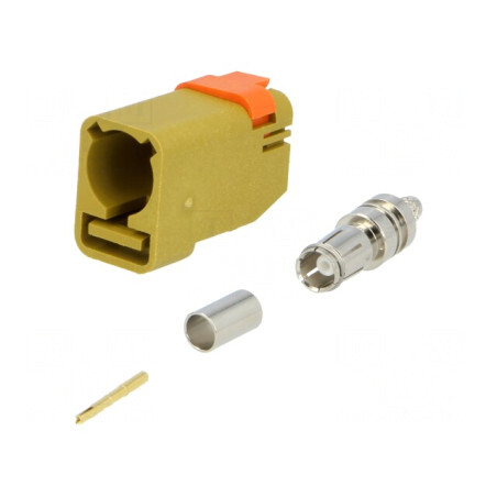 Conector FAKRA Mamă Crimp Polarizare K-Curry Galben | Electronic-mag.ro | Componente Electronice