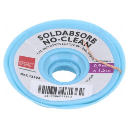 Bandă de dezlipit fără halogenuri cu colofoniu 0,9mm | Electronic-mag.ro | Componente Electronice