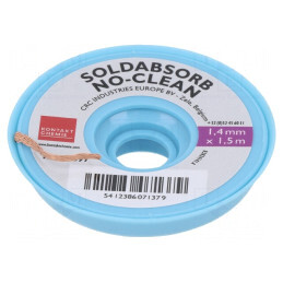 Bandă de dezlipit fără halogenuri cu colofoniu 1,4mm | Electronic-mag.ro | Componente Electronice