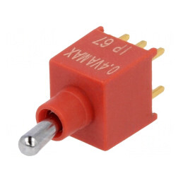 Comutator Basculant DPDT ON-(ON) 0,4A 20VDC | Electronic-mag.ro | Componente Electronice