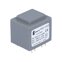 Transformator încapsulat 2,5VA 230V 18V 69,4mA | Electronic-mag.ro | Componente Electronice