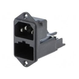 Conector Alimentare AC 10A 250V IEC 60320 KEC | Electronic-mag.ro | Componente Electronice
