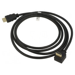 Cablu HDMI 2.0 HDCP 2.2 Mufe 270° PVC 2m | Electronic-mag.ro | Componente Electronice