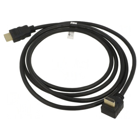 Cablu HDMI 2.0 HDCP 2.2 Mufe 270° PVC 2m | Electronic-mag.ro | Componente Electronice