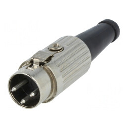 Mufă DIN 3 Pin 180° Pe Cablu | Electronic-mag.ro | Componente Electronice