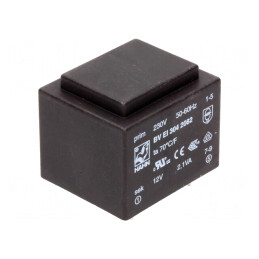 Transformator încapsulat 2,1VA 230V-12V 175mA PCB | Electronic-mag.ro | Componente Electronice