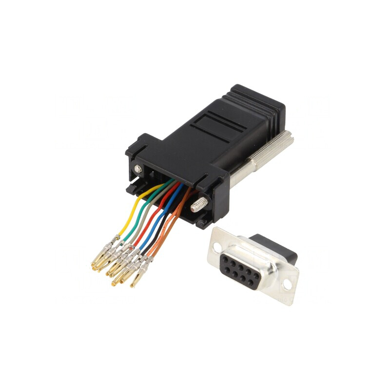 Adaptor D-Sub 9pin Mamă la RJ45 Soclu | Electronic-mag.ro | Componente Electronice