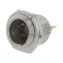 Soclu XLR mini tată 4 pini 11mm | Electronic-mag.ro | Componente Electronice