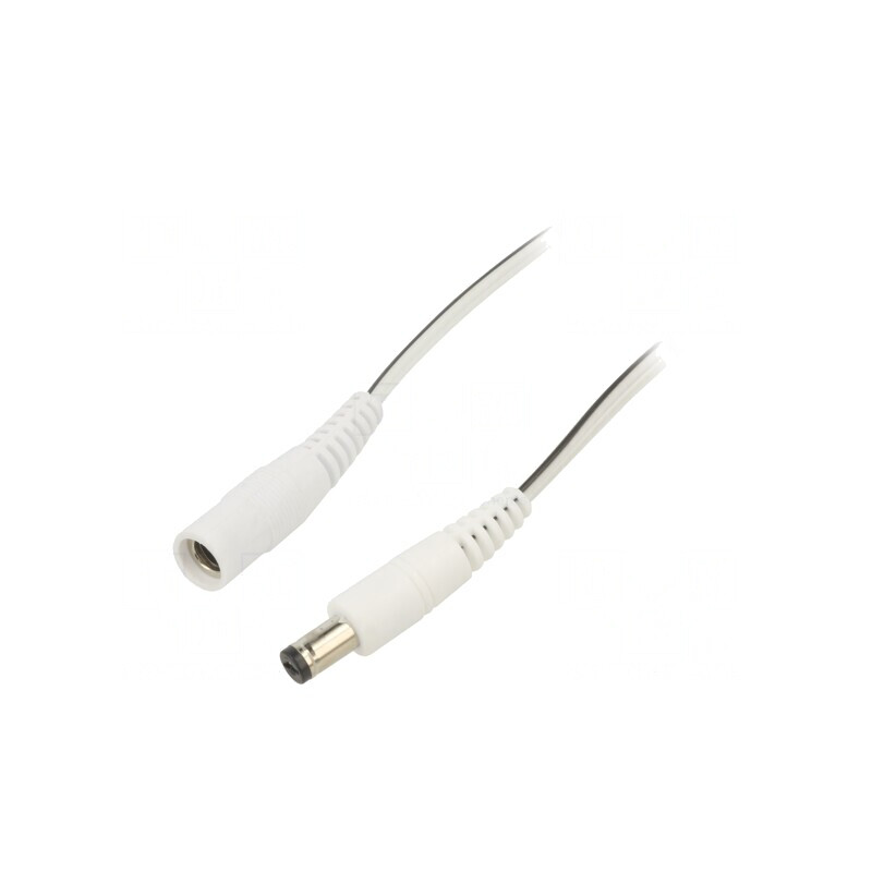 Cablu Alb DC 5,5/2,1 Soclu la DC 5,5/1,7 Mufă 2x0,5mm2 | Electronic-mag.ro | Componente Electronice Cablu Alb DC 5,5/2,1 Soclu la DC 5,5/1,7 Mufă 2x0,5mm2 | Electronic-mag.ro | Componente Electronice