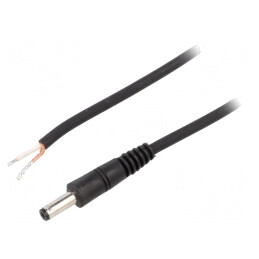 Cablu Alimentare DC 4,8/1,7 Negru 1,5m | Electronic-mag.ro | Componente Electronice