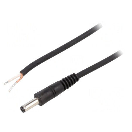 Cablu Alimentare DC 4,8/1,7 Negru 1,5m | Electronic-mag.ro | Componente Electronice