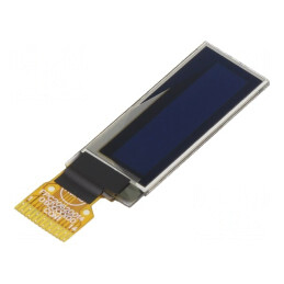 Afișaj OLED Grafic 0.91" 128x32 Galben | Electronic-mag.ro | Componente Electronice
