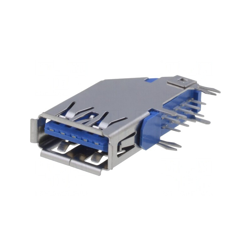 Soclu USB A THT 90° USB 3.0 Aurit | Electronic-mag.ro | Componente Electronice