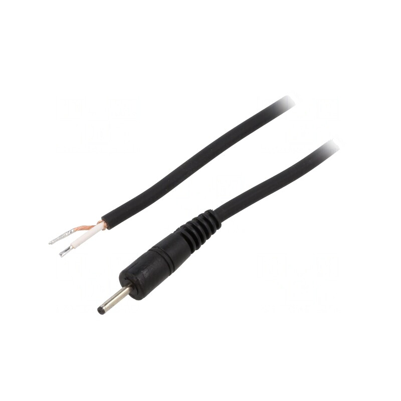 Cablu Negru 1,5m DC 2,35/0,7 1x0,75mm2 | Electronic-mag.ro | Componente Electronice