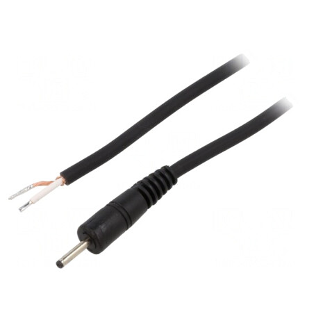 Cablu Negru 1,5m DC 2,35/0,7 1x0,75mm2 | Electronic-mag.ro | Componente Electronice