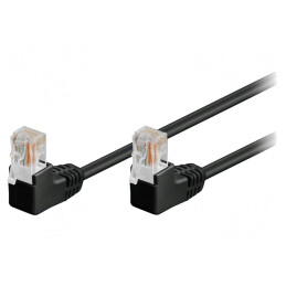 Patch cord U/UTP Cat5e Negru 10m | Electronic-mag.ro | Componente Electronice