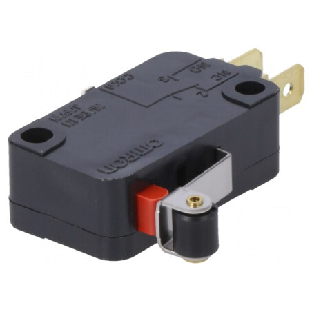 Microîntrerupător 5A 125VAC cu Manetă și Rolă | Electronic-mag.ro | Componente Electronice