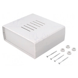 Carcasă Polistiren cu Panou Ventilată 159x139x59mm | Electronic-mag.ro | Componente Electronice