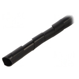 Înfășurare Spirală Polietilenă Neagră 12-70mm | Electronic-mag.ro | Componente Electronice
