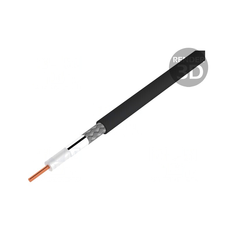 Cablu coaxial RG179 305m negru | Electronic-mag.ro | Componente Electronice