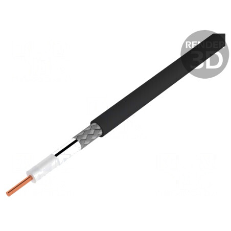 Cablu coaxial RG179 305m negru | Electronic-mag.ro | Componente Electronice