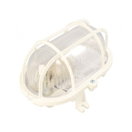 Lampă ovală policarbonat E27 IP44 | Electronic-mag.ro | Componente Electronice