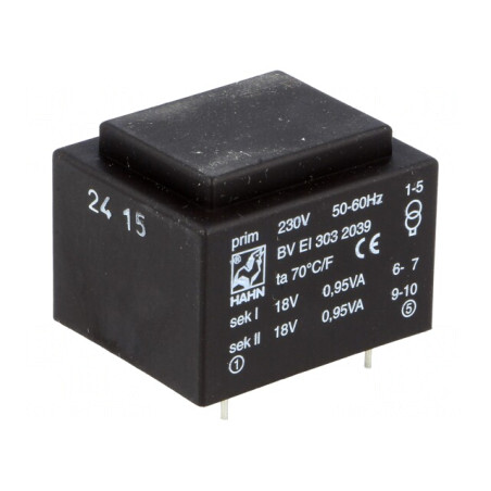 Transformator încapsulat 1,9VA 230VAC 18V 52mA PCB | Electronic-mag.ro | Componente Electronice