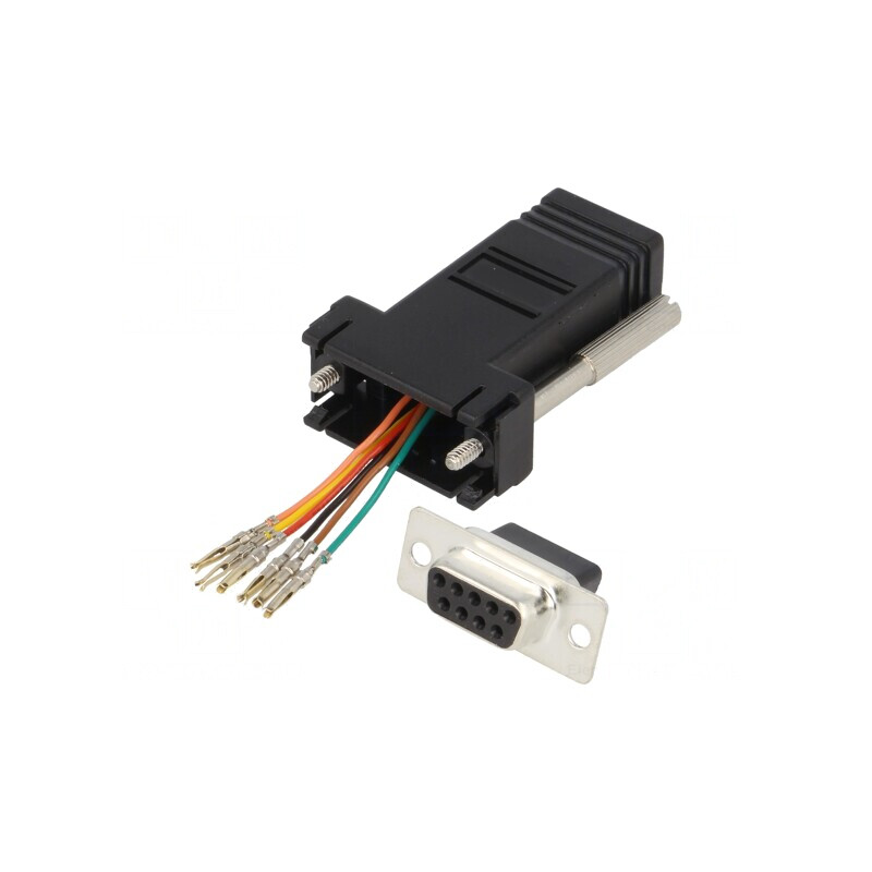 Adaptor D-Sub 9pin Mamă la RJ11 Soclu | Electronic-mag.ro | Componente Electronice