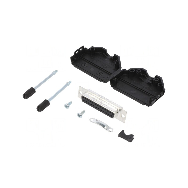 Conector D-Sub 25 PIN Mamă Lipire pe Cablu Gold | Electronic-mag.ro | Componente Electronice