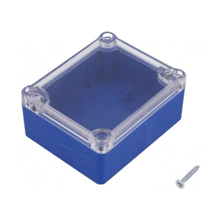 Carcasă universală ABS albastru IP65 74x89x41mm | Electronic-mag.ro | Componente Electronice