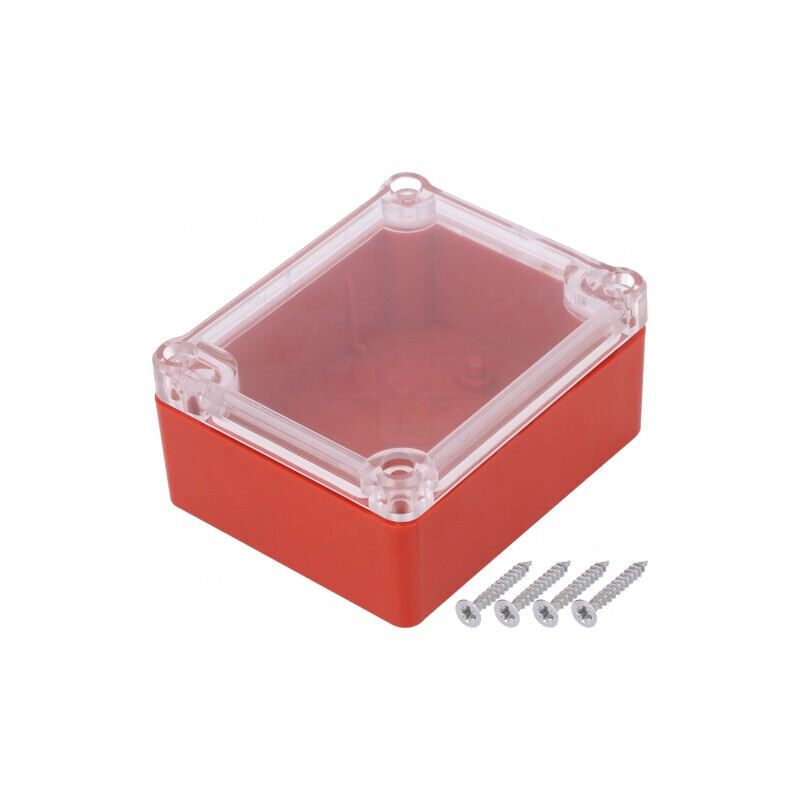 Carcasă Universală ABS Roșu cu Garnitură 74x89x41mm | Electronic-mag.ro | Componente Electronice Carcasă Universală ABS Roșu cu Garnitură 74x89x41mm | Electronic-mag.ro | Componente Electronice