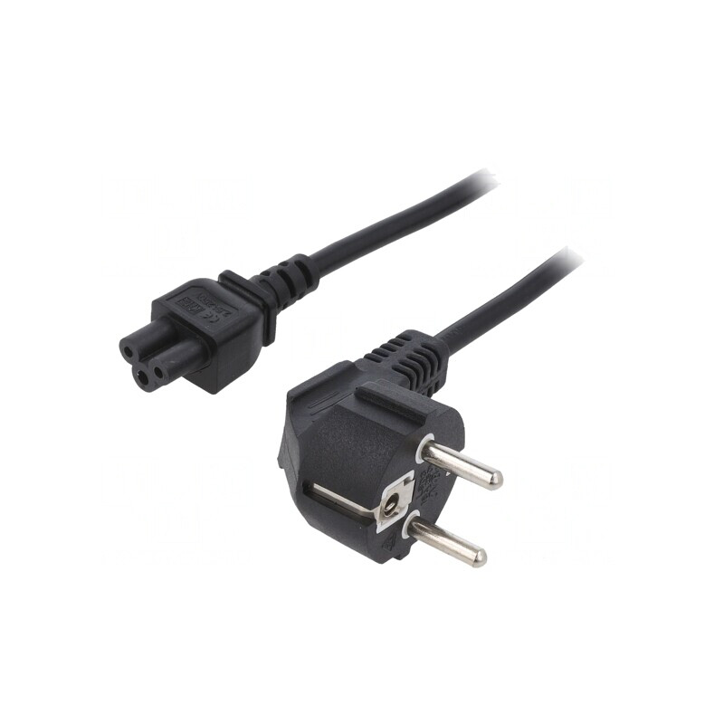 Cablu Alimentare 3x0,75mm2 Ștecăr Unghiular – IEC C5 Mamă | Electronic-mag.ro | Componente Electronice