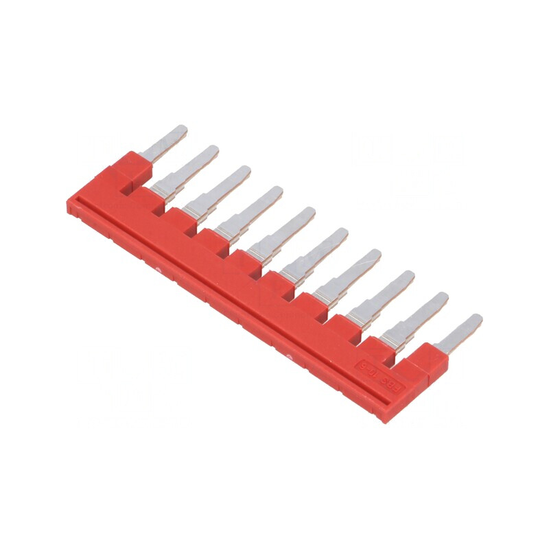 Punte cu şuruburi roşie 10 piste 6mm | Electronic-mag.ro | Componente Electronice