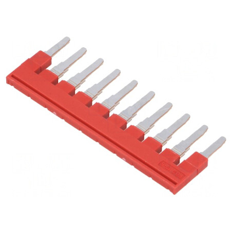 Punte cu şuruburi roşie 10 piste 6mm | Electronic-mag.ro | Componente Electronice