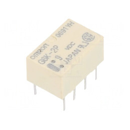 Releu electromagnetic DPDT 9VDC 1A PCB | Electronic-mag.ro | Componente Electronice
