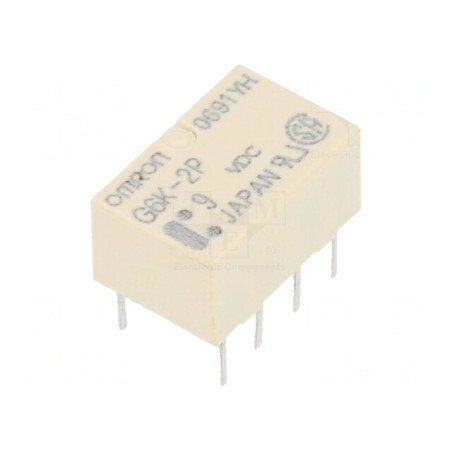 Releu electromagnetic DPDT 9VDC 1A PCB | Electronic-mag.ro | Componente Electronice