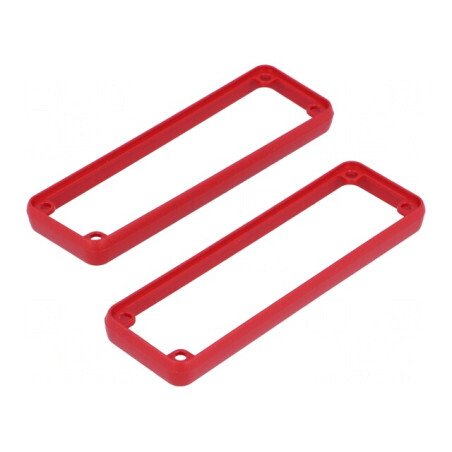Cadru carcasă ABS roșu 1455 HM-1455L | Electronic-mag.ro | Componente Electronice