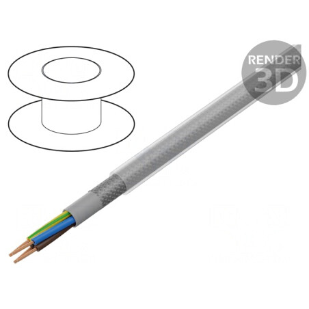 Cablu PVC Transparent ÖLFLEX CLASSIC 100 CY 4x0,5mm² Gri | Electronic-mag.ro | Componente Electronice