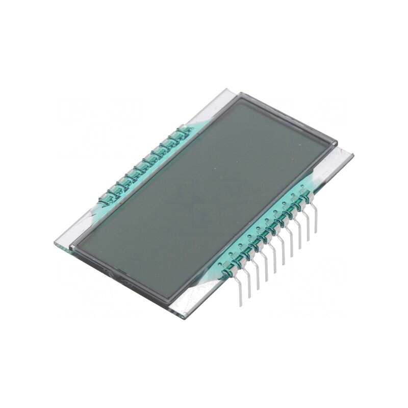 Afişaj LCD 7 Segmente 4 Digiți STN Pozitiv 20-70°C | Electronic-mag.ro | Componente Electronice