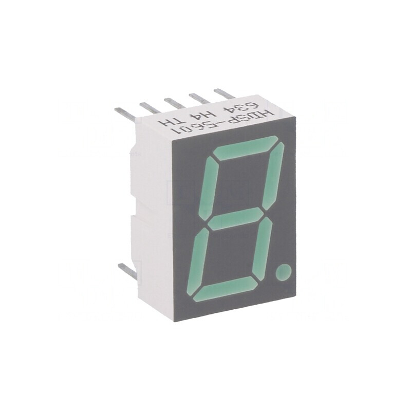 Display LED 7 Segmente 14,22mm Verde | Electronic-mag.ro | Componente Electronice