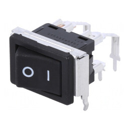 Comutator Rocker DPST OFF-ON 10A 250VAC Negru | Electronic-mag.ro | Componente Electronice