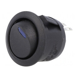 Comutator Rocker SPST ON-OFF LED Negru 10A 250VAC 24VDC | Electronic-mag.ro | Componente Electronice
