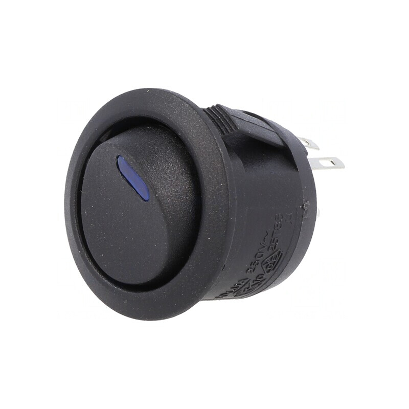 Comutator Rocker SPST ON-OFF LED Negru 10A 250VAC 24VDC | Electronic-mag.ro | Componente Electronice