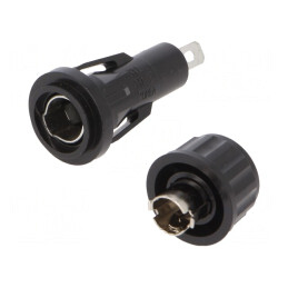 Clemă Panou Termoplast 6,3x32mm 10A 250VAC | Electronic-mag.ro | Componente Electronice