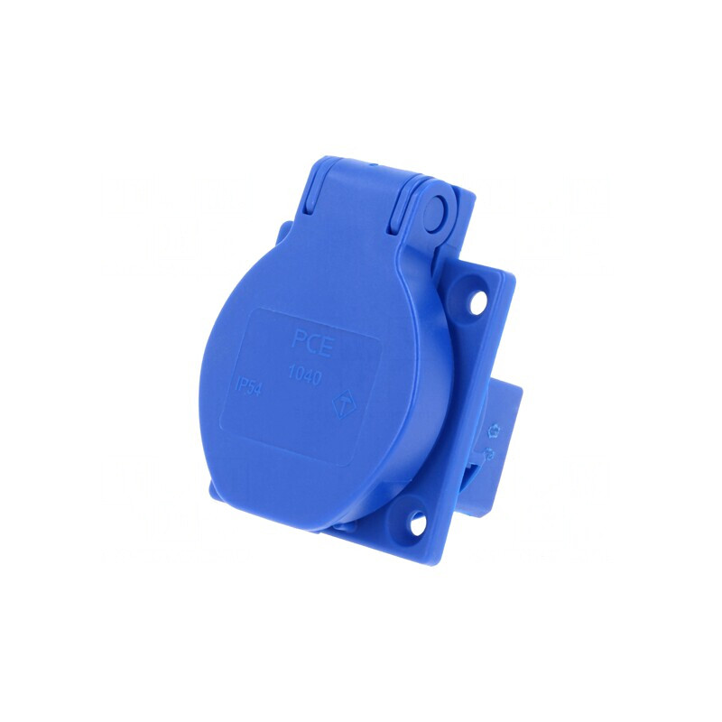 Conector Alimentare AC 2P PE 250V 16A Albastru | Electronic-mag.ro | Componente Electronice